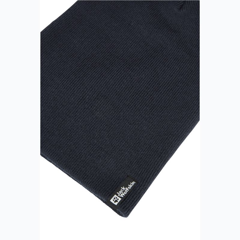 Cappello invernale Jack Wolfskin Rib dark navy 3