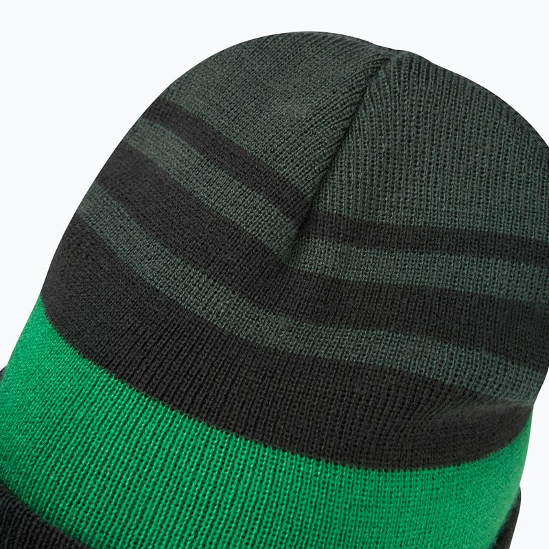 Cappello invernale per bambini Jack Wolfskin Stripy Knit verde ardesia/mistico 4