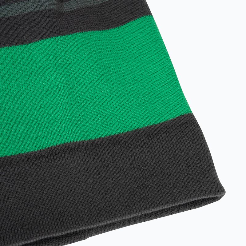 Cappello invernale per bambini Jack Wolfskin Stripy Knit verde ardesia/mistico 6