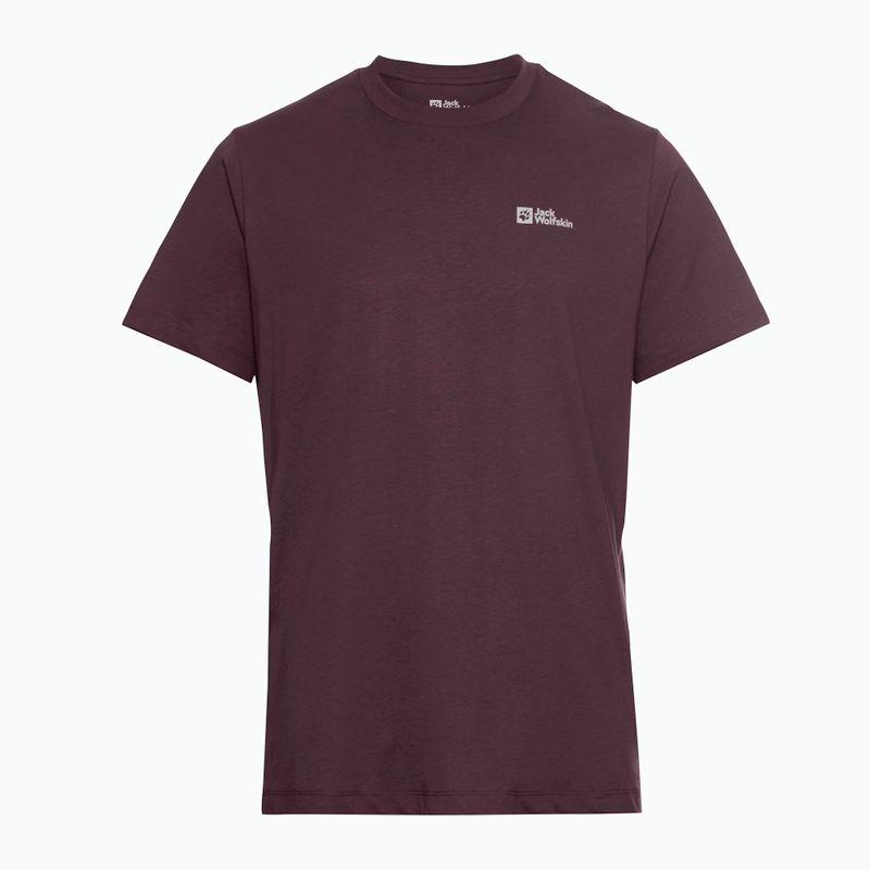 Maglietta da uomo Jack Wolfskin Essential amaranth 6
