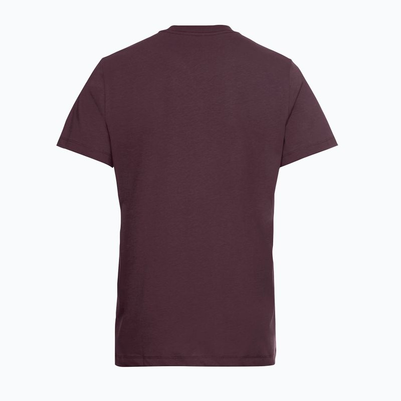 Maglietta da uomo Jack Wolfskin Essential amaranth 7