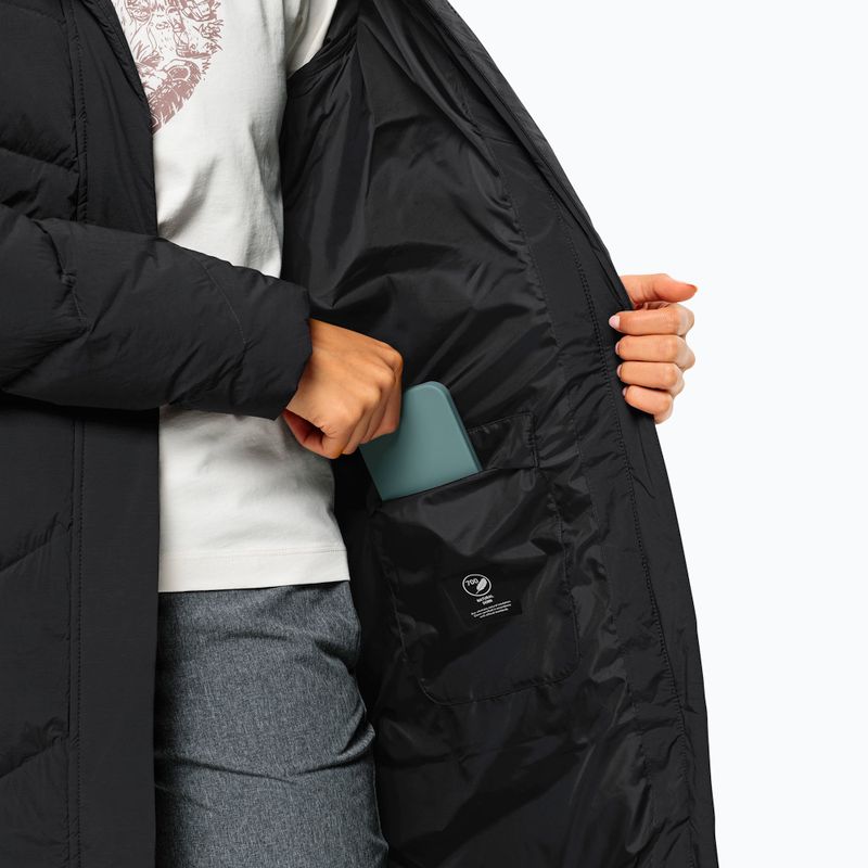 Piumino da donna Jack Wolfskin Marienplatz Coat black 6