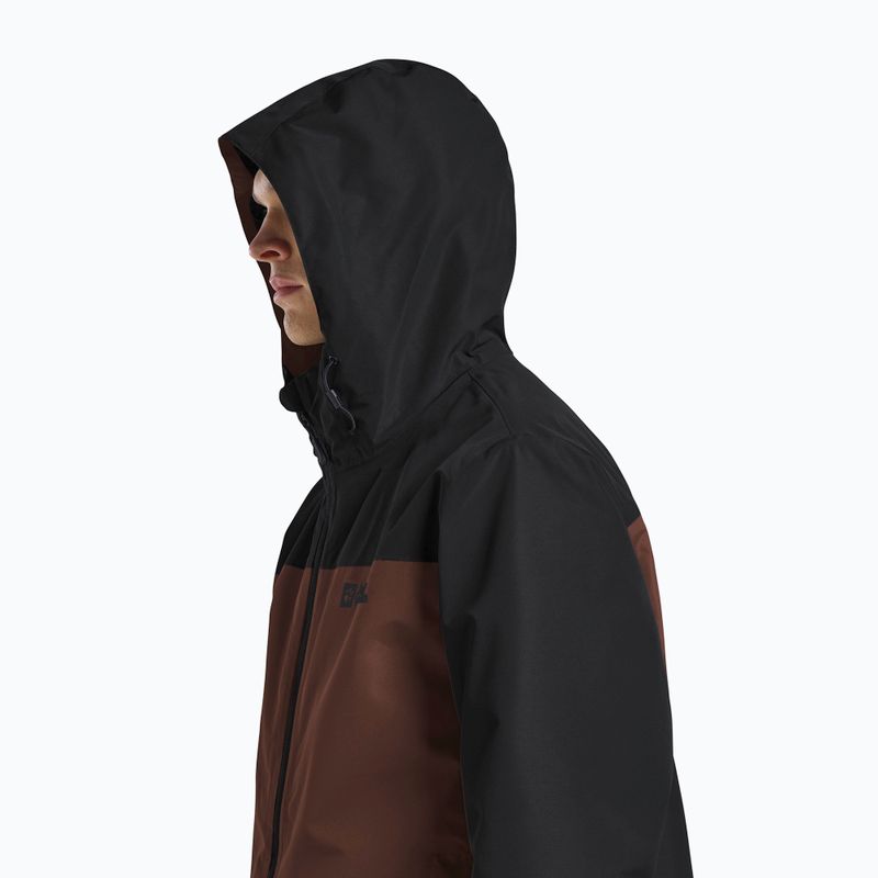 Giacca 3in1 da uomo Jack Wolfskin Taubenberg 3In1 hot choc 7