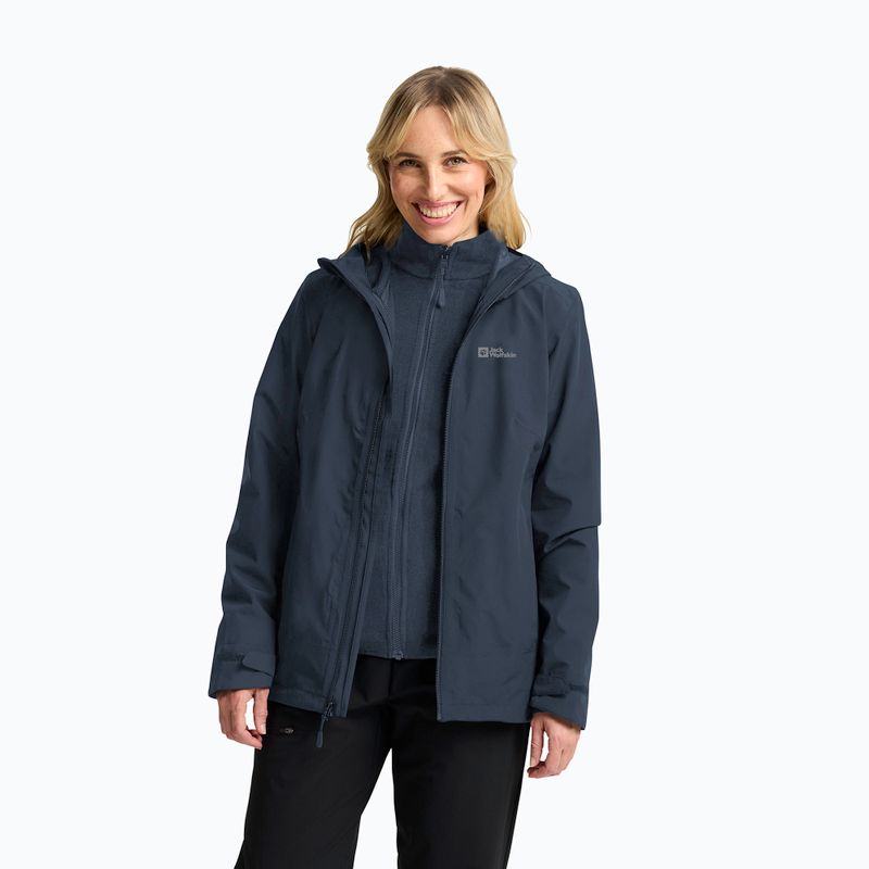 Giacca 3in1 da donna Jack Wolfskin Moonrise 3In1 midnight sky 4