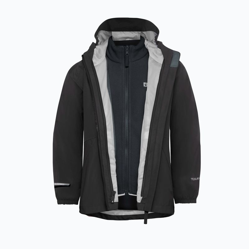 Giacca 3in1 per bambini Jack Wolfskin Iceland 3IN1 nera 3