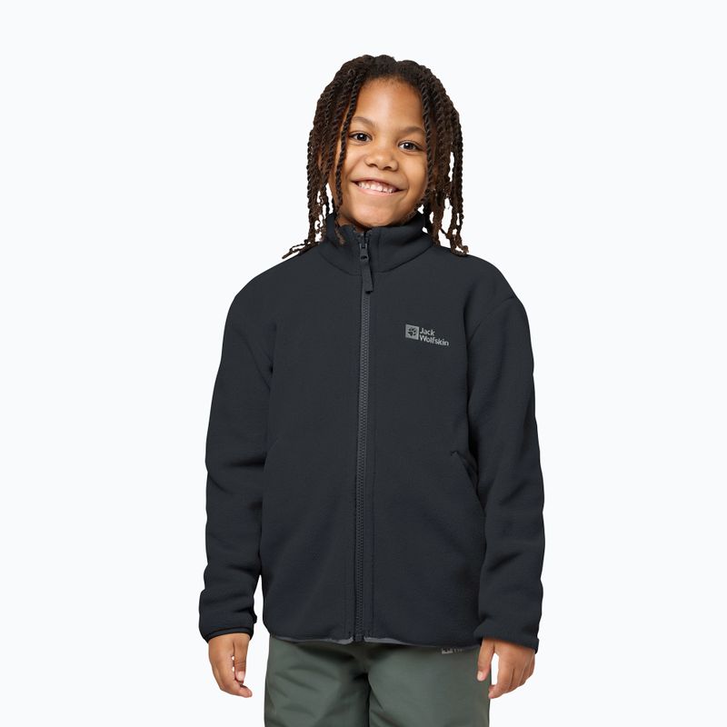 Giacca 3in1 per bambini Jack Wolfskin Iceland 3IN1 nera 9