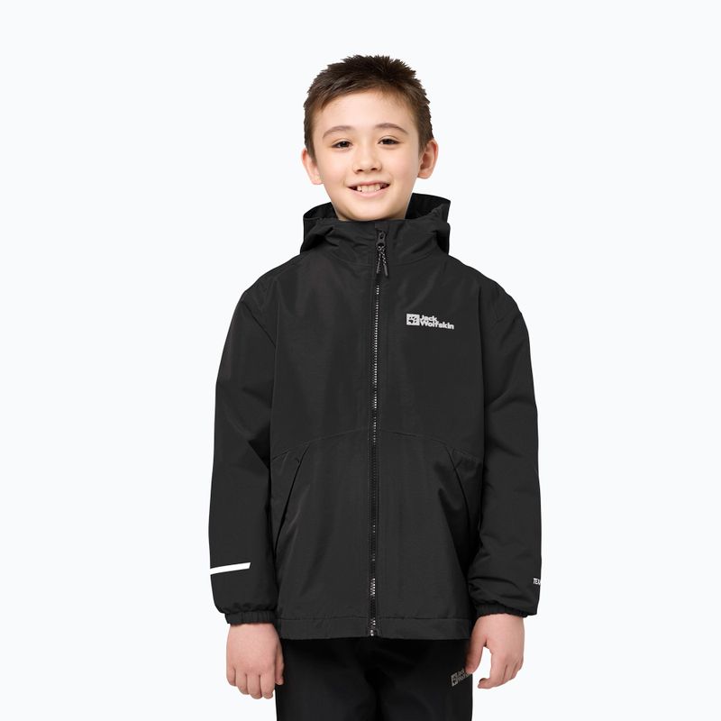 Giacca 3in1 per bambini Jack Wolfskin Iceland 3IN1 nera 12