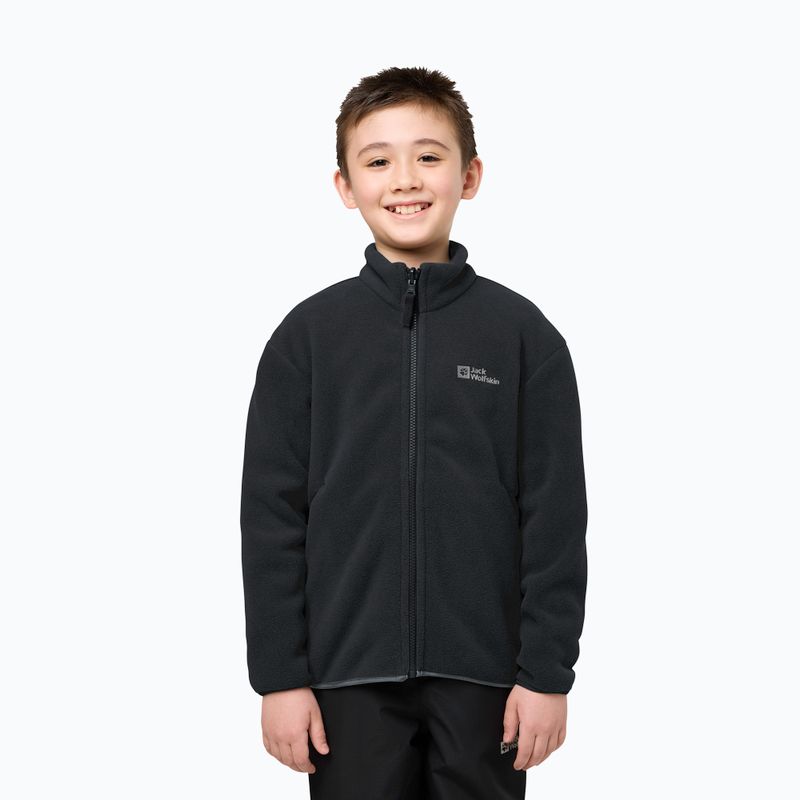 Giacca 3in1 per bambini Jack Wolfskin Iceland 3IN1 nera 14