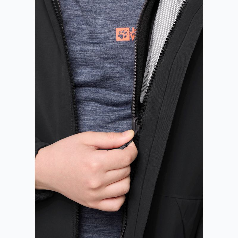 Giacca 3in1 per bambini Jack Wolfskin Iceland 3IN1 nera 16