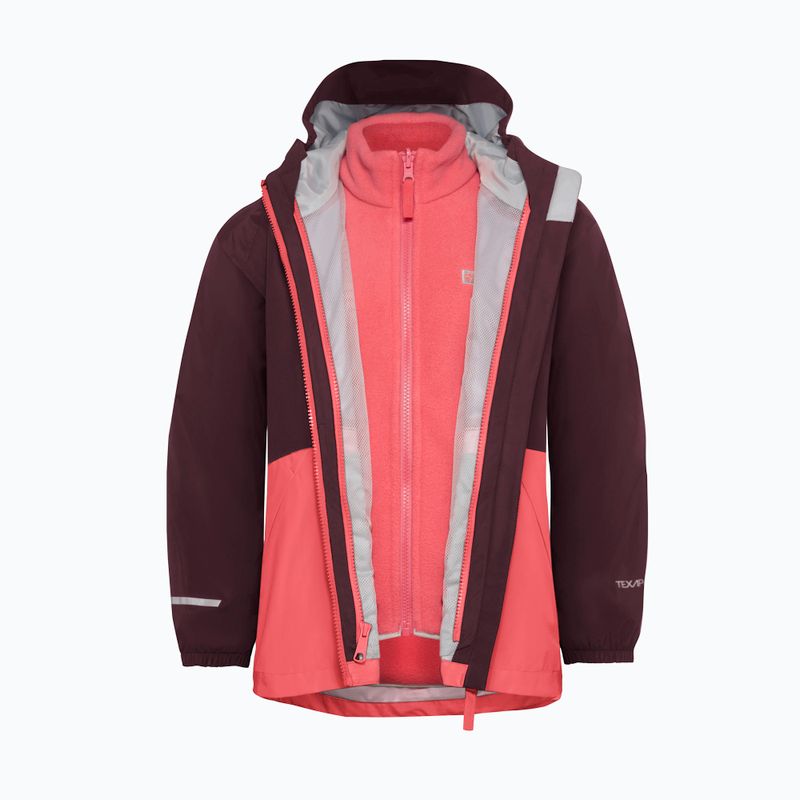 Giacca 3in1 per bambini Jack Wolfskin Iceland 3IN1 sunset coral 3