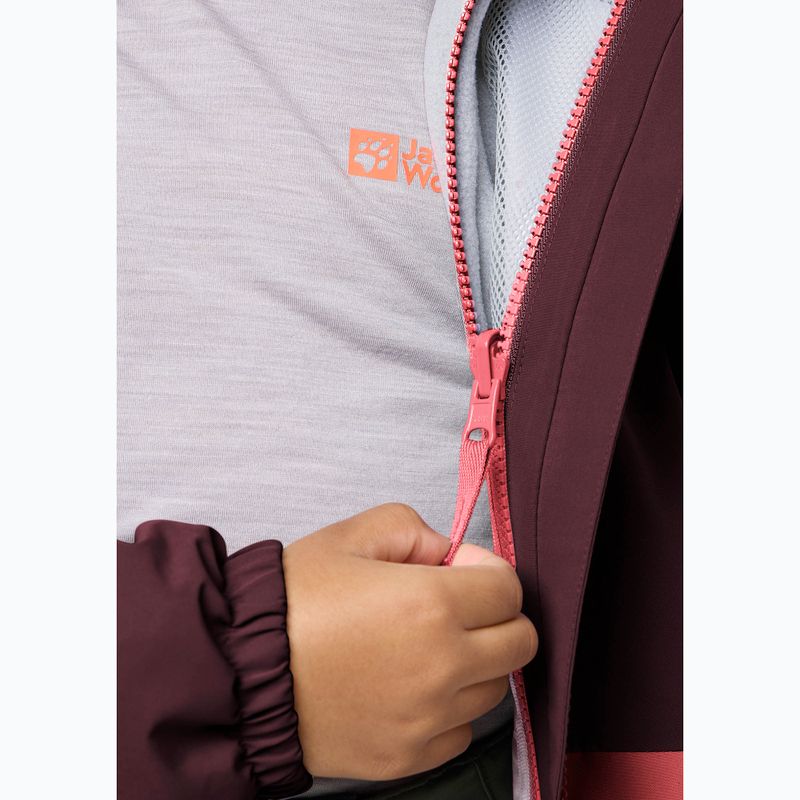 Giacca 3in1 per bambini Jack Wolfskin Iceland 3IN1 sunset coral 12