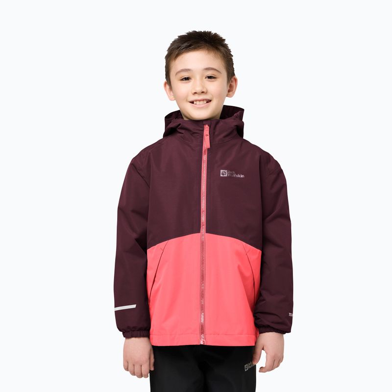 Giacca 3in1 per bambini Jack Wolfskin Iceland 3IN1 sunset coral 13