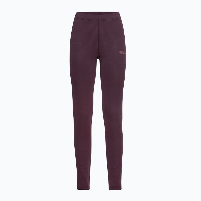Pantaloni termici da donna Jack Wolfskin Infinite Warm amaranto 3