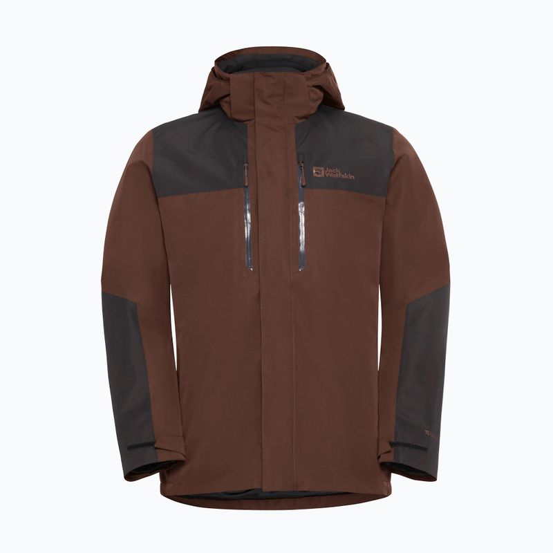 Giacca 3in1 da uomo Jack Wolfskin Jasper 3In1 hot choc 19