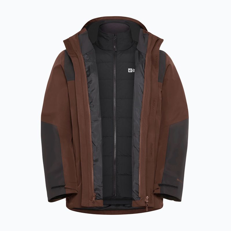 Giacca 3in1 da uomo Jack Wolfskin Jasper 3In1 hot choc 21
