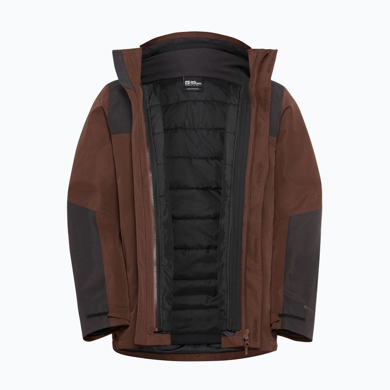 Giacca 3in1 da uomo Jack Wolfskin Jasper 3In1 hot choc 22