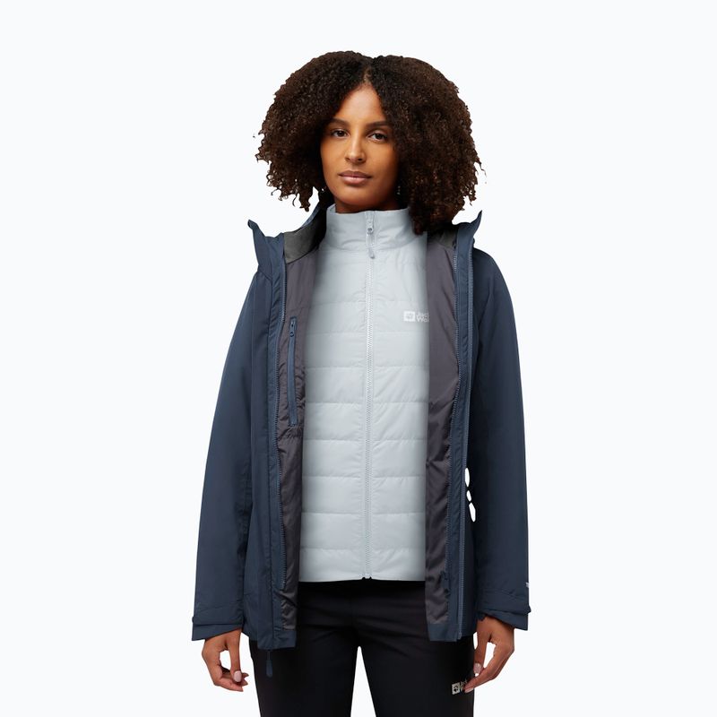 Giacca 3in1 donna Jack Wolfskin Hunberg 3In1 midnight sky 3