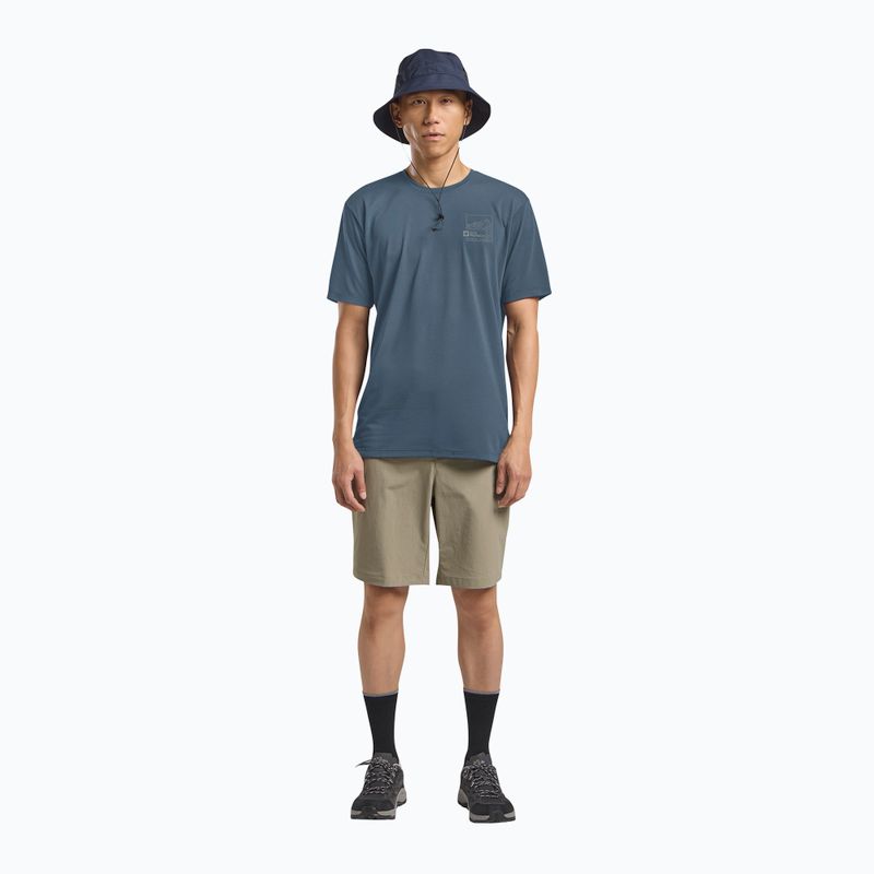 Maglietta da uomo Jack Wolfskin Vonnan Graphic peak trail midnight sky 2