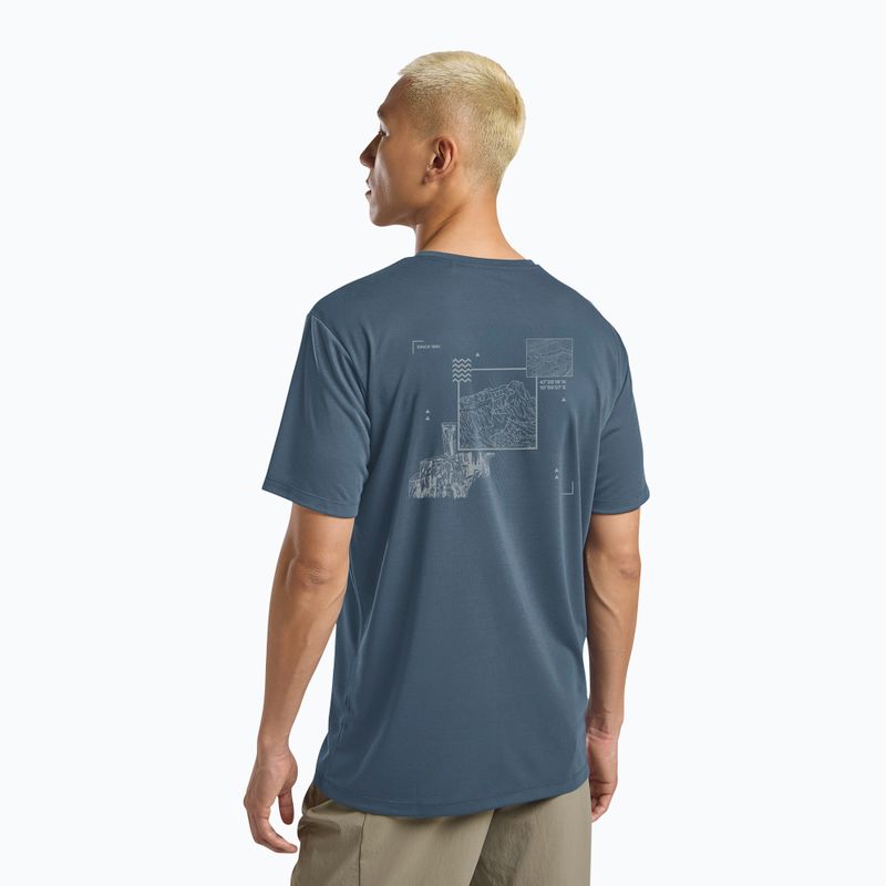 Maglietta da uomo Jack Wolfskin Vonnan Graphic peak trail midnight sky 3