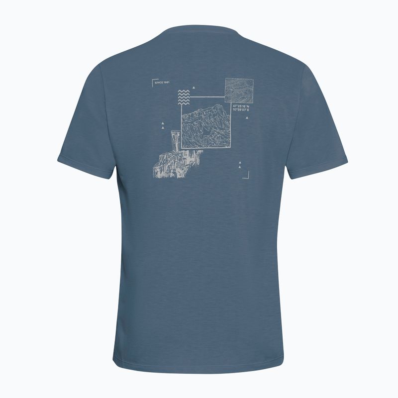 Maglietta da uomo Jack Wolfskin Vonnan Graphic peak trail midnight sky 7