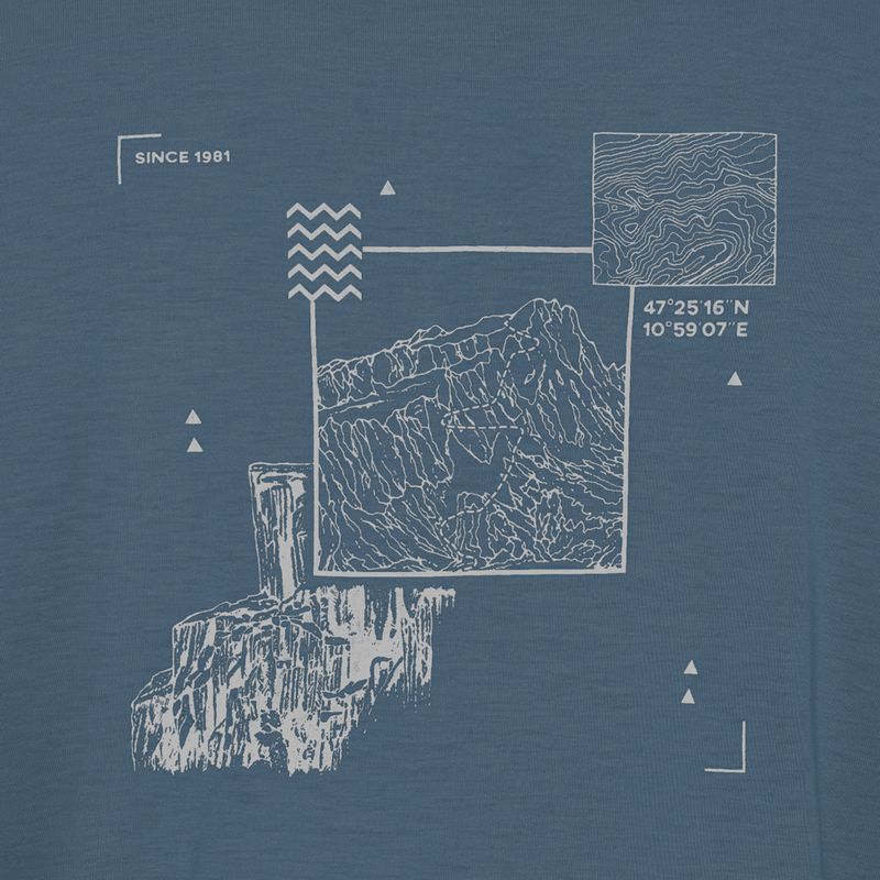 Maglietta da uomo Jack Wolfskin Vonnan Graphic peak trail midnight sky 8