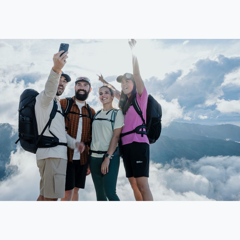 Maglietta da trekking da donna Jack Wolfskin Vonnan foxglove 10