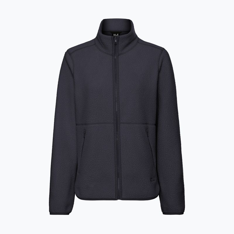 Felpa in pile da donna Jack Wolfskin Lite Curl Full Zip dark navy 7