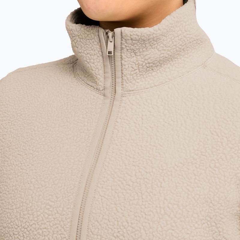 Felpa in pile da donna Jack Wolfskin Lite Curl Full Zip oyster 4