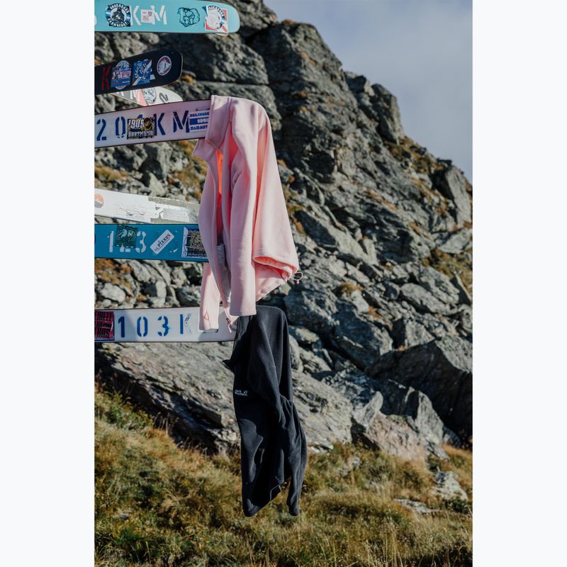 Felpa in pile da uomo Jack Wolfskin Taunus 100 Half Zip black 12