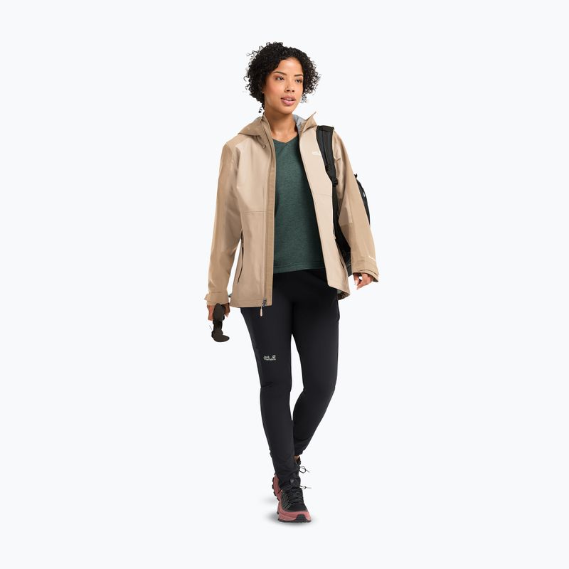 Giacca antipioggia da donna Jack Wolfskin Wildbound 2L oyster 2