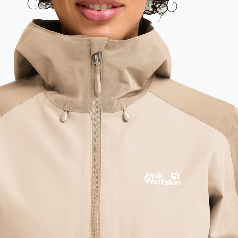 Giacca antipioggia da donna Jack Wolfskin Wildbound 2L oyster 4