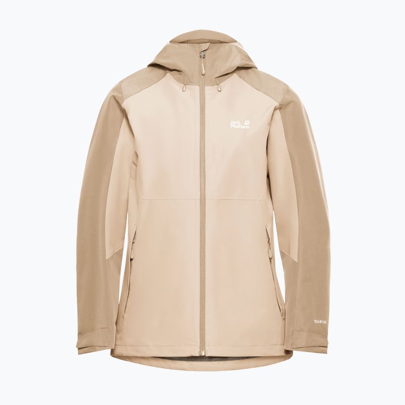 Giacca antipioggia da donna Jack Wolfskin Wildbound 2L oyster 7