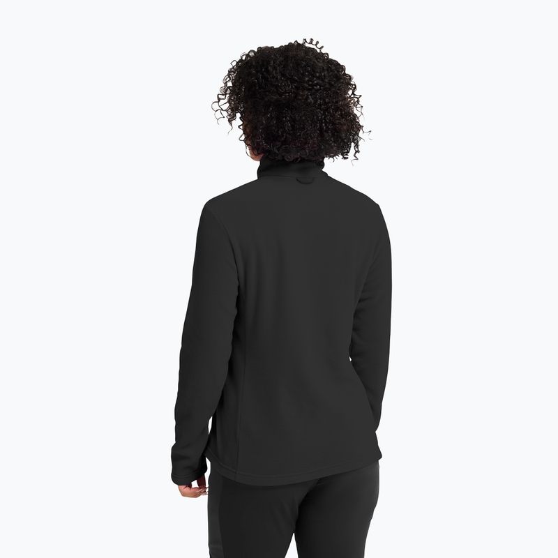 Felpa in pile da donna Jack Wolfskin Taunus 100 Full Zip black 3