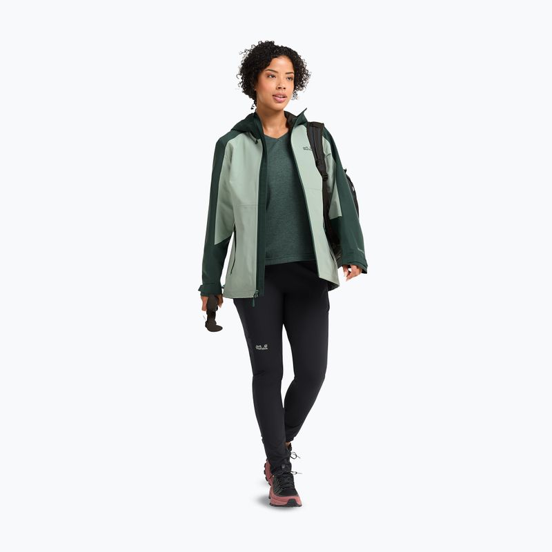 Giacca antipioggia da donna Jack Wolfskin Wildbound 2L green zinnia 2