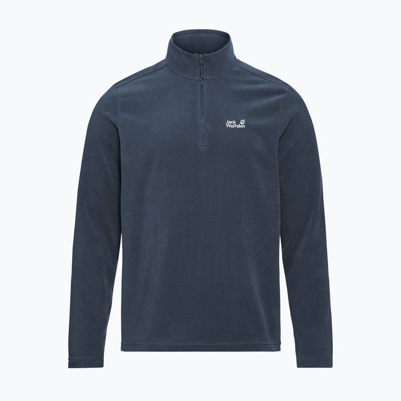 Felpa in pile da uomo Jack Wolfskin Taunus 100 Half Zip midnight sky 5
