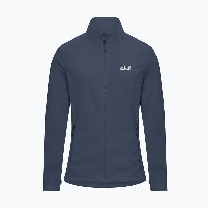 Felpa in pile da donna Jack Wolfskin Taunus 100 Full Zip midnight sky 7