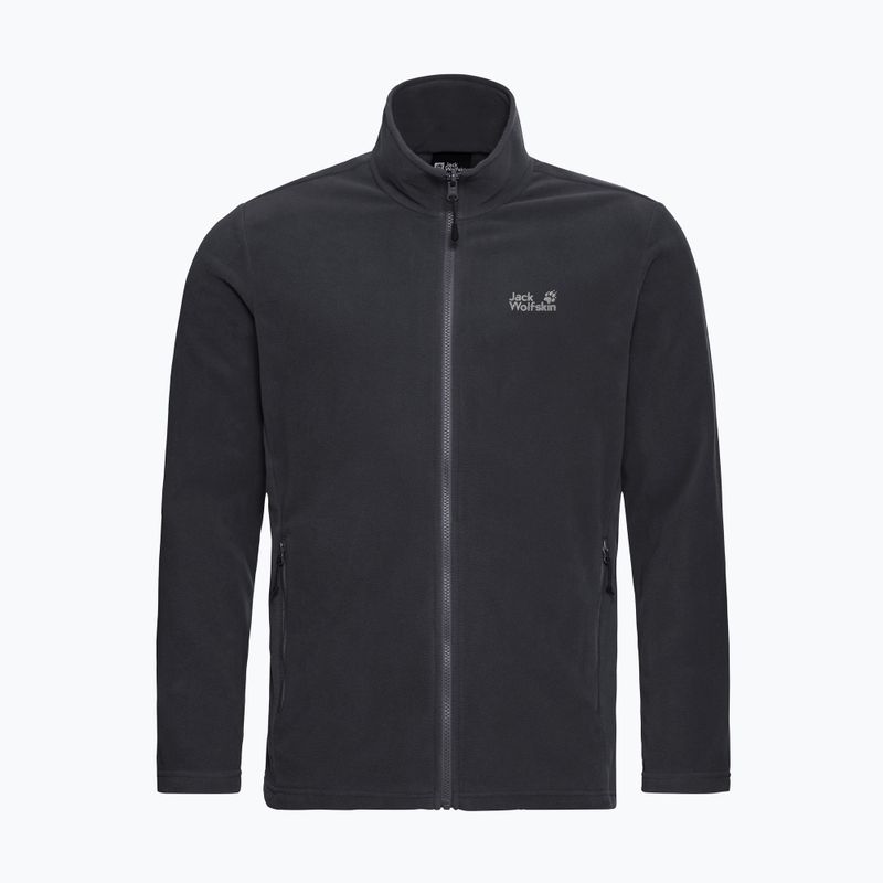 Felpa in pile da uomo Jack Wolfskin Taunus 100 Full Zip black 7