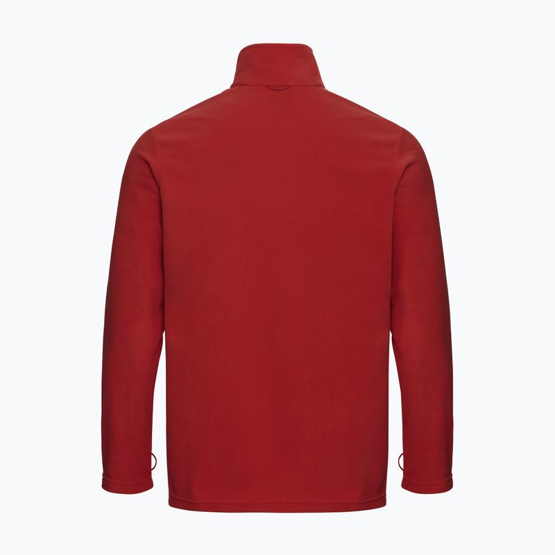 Felpa in pile da uomo Jack Wolfskin Taunus 100 Full Zip siren red 8
