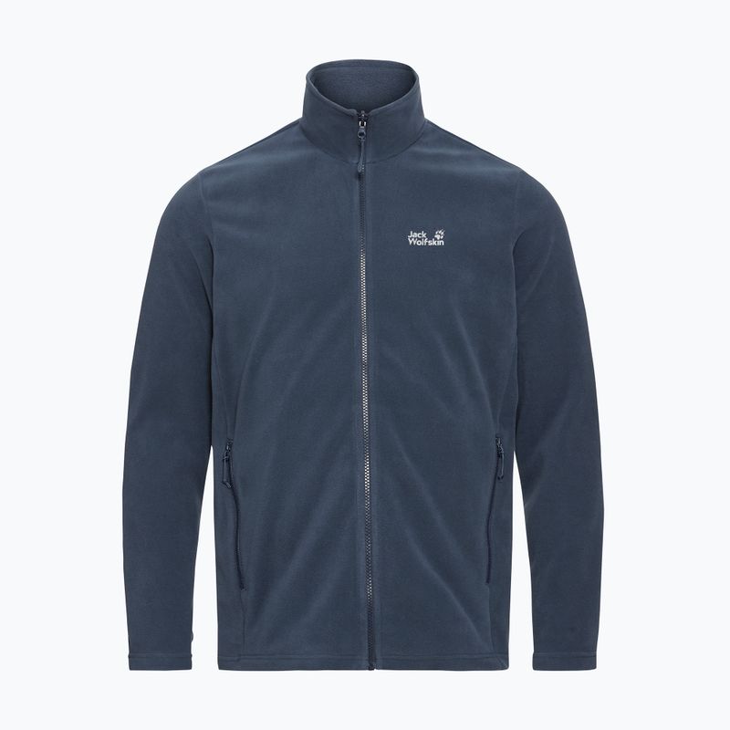 Felpa in pile da uomo Jack Wolfskin Taunus 100 Full Zip midnight sky 7