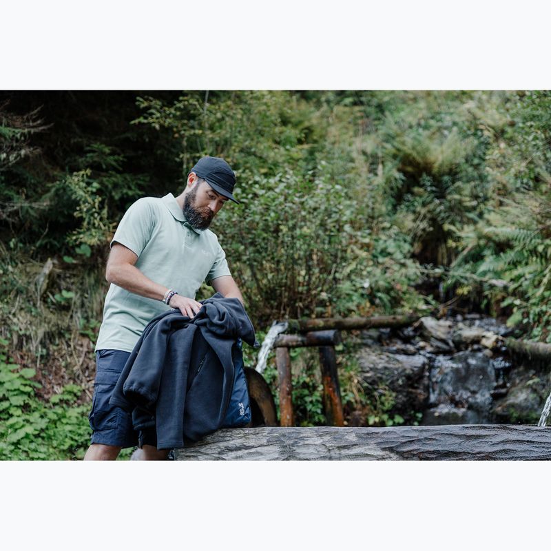 Felpa in pile da uomo Jack Wolfskin Taunus 100 Full Zip midnight sky 14