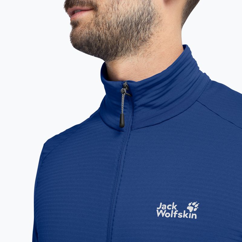 Felpa trekking da uomo  Jack Wolfskin Litestride Full Zip blue orchid 4
