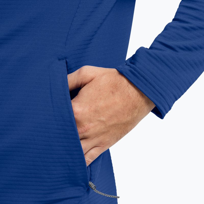 Felpa trekking da uomo  Jack Wolfskin Litestride Full Zip blue orchid 5