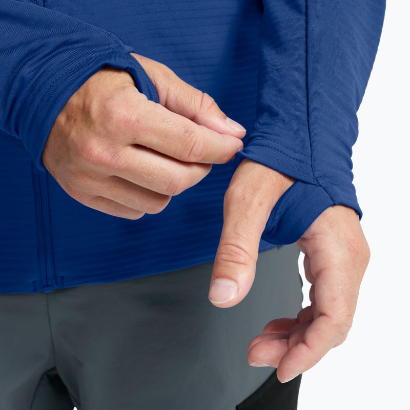 Felpa trekking da uomo  Jack Wolfskin Litestride Full Zip blue orchid 6