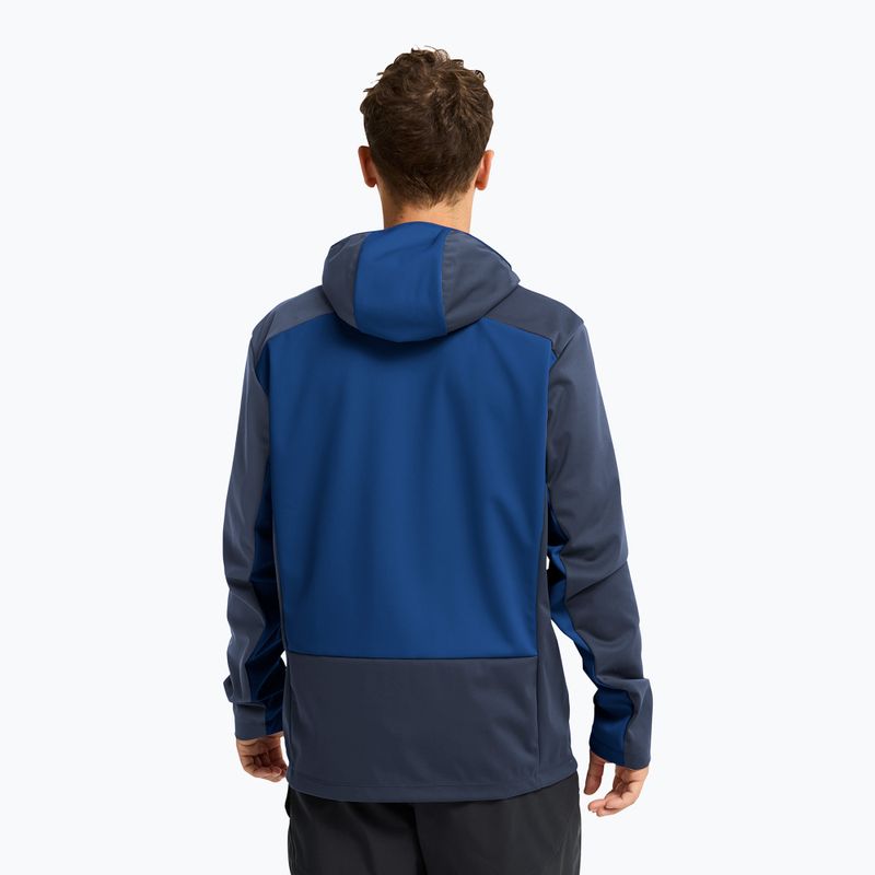 Giacca softshell da uomo Jack Wolfskin Skyvail blue orchid 3