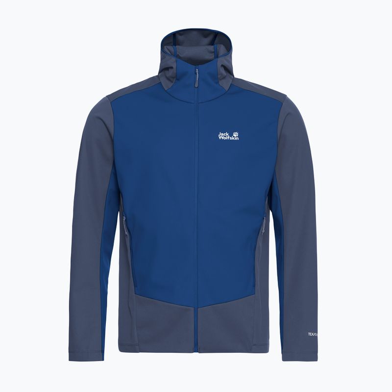 Giacca softshell da uomo Jack Wolfskin Skyvail blue orchid 7