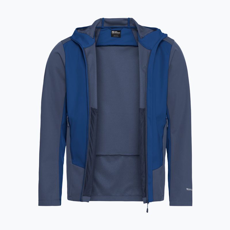 Giacca softshell da uomo Jack Wolfskin Skyvail blue orchid 8