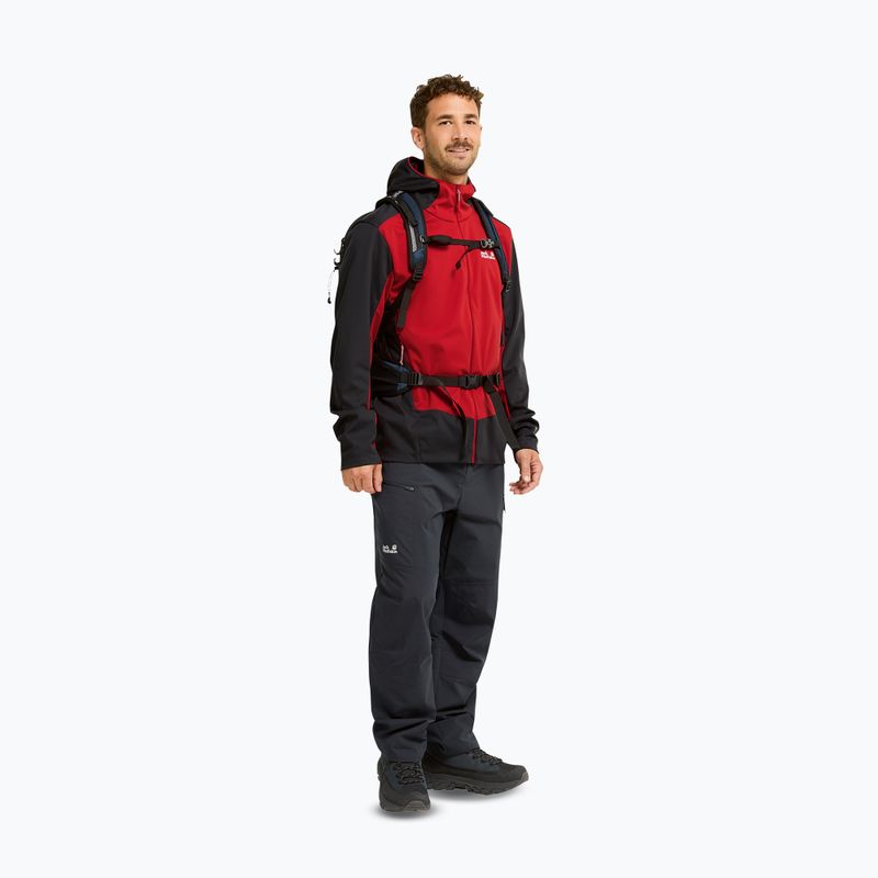 Giacca softshell da uomo Jack Wolfskin Skyvail siren red 2