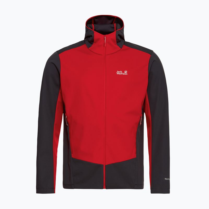 Giacca softshell da uomo Jack Wolfskin Skyvail siren red 7