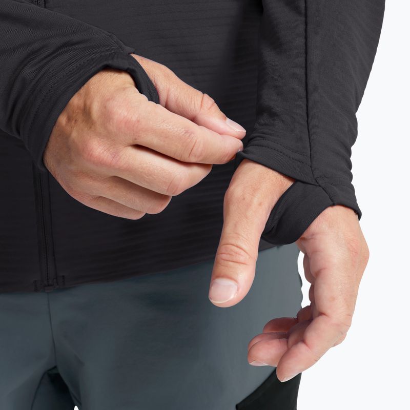 Felpa trekking da uomo  Jack Wolfskin Litestride Full Zip black 5