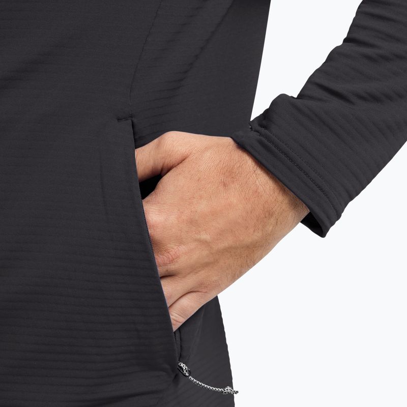 Felpa trekking da uomo  Jack Wolfskin Litestride Full Zip black 6